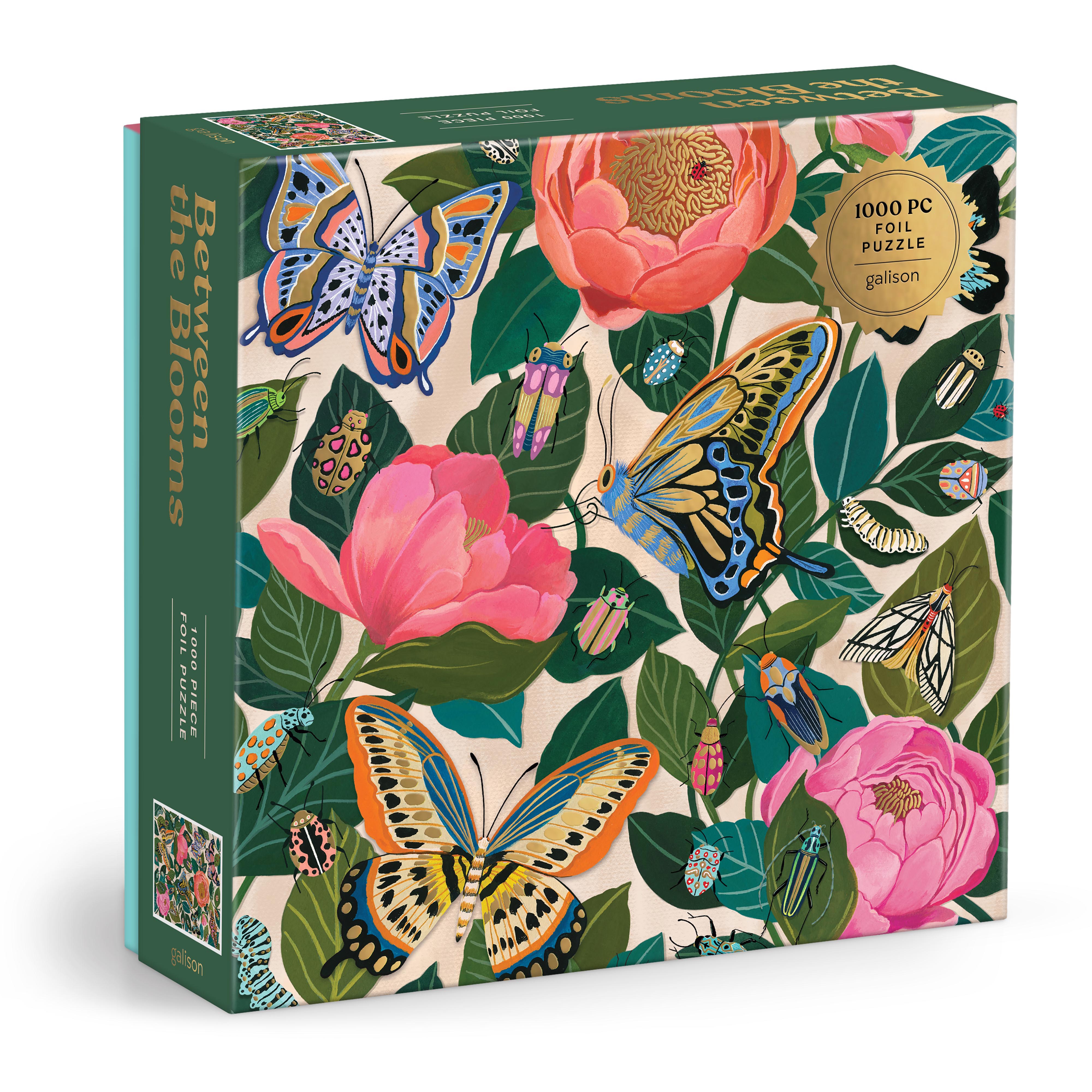 Between the Blooms Foil  Puzzle 1000pc - Galison 