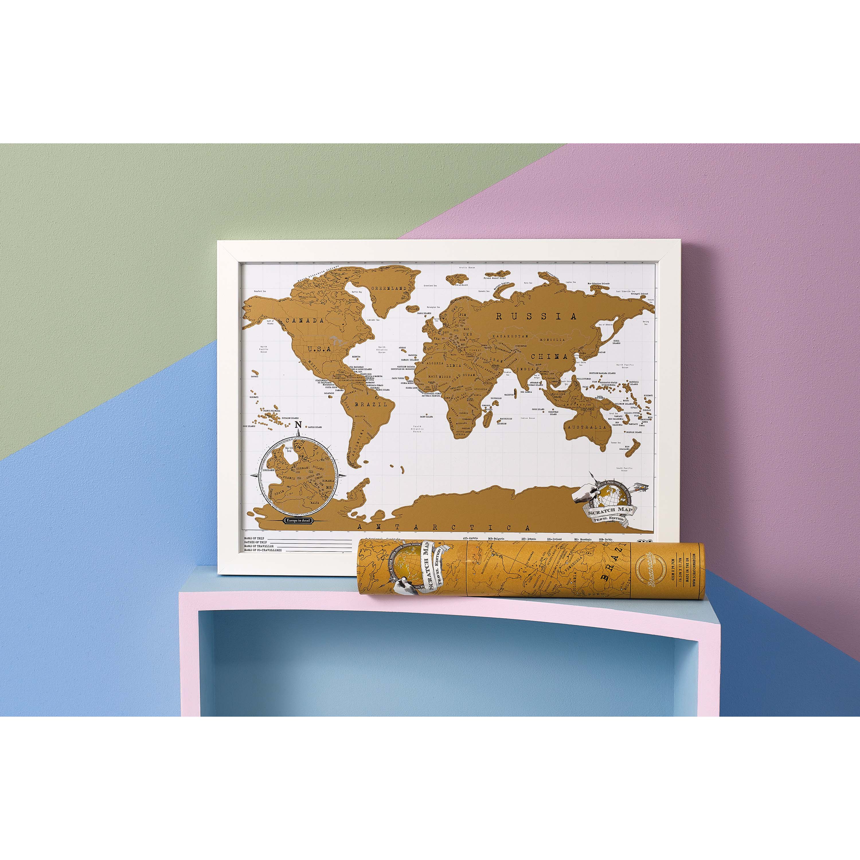 Scratch Map - Travel Edition