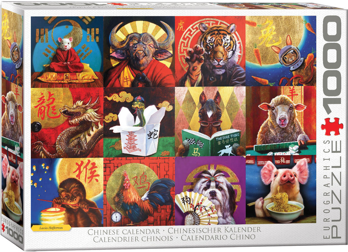 Chinese Calendar 1000 pc - Puzzle - Eurographics