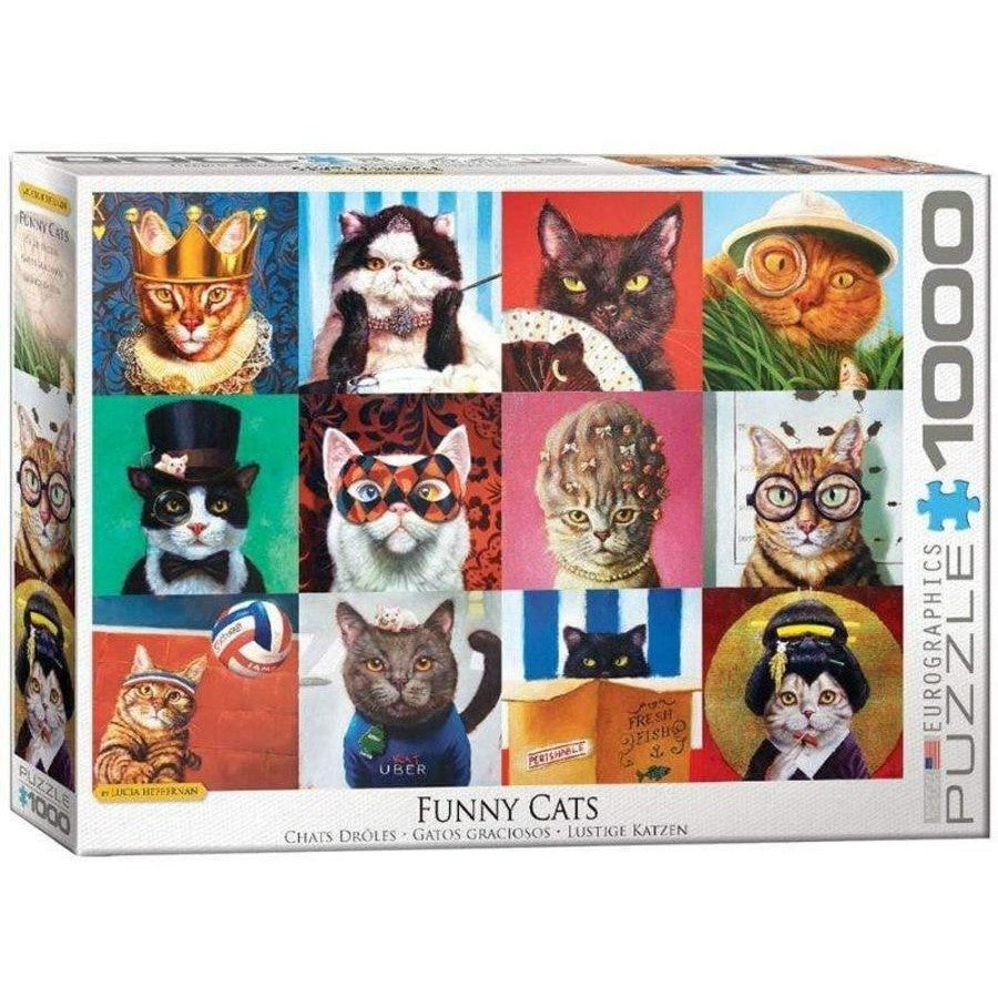 Funny Cats 1000pc - Eurographics