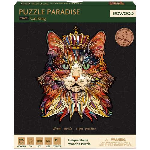 Cat King - Puzzle Paradise - Rowood Wooden Puzzle
