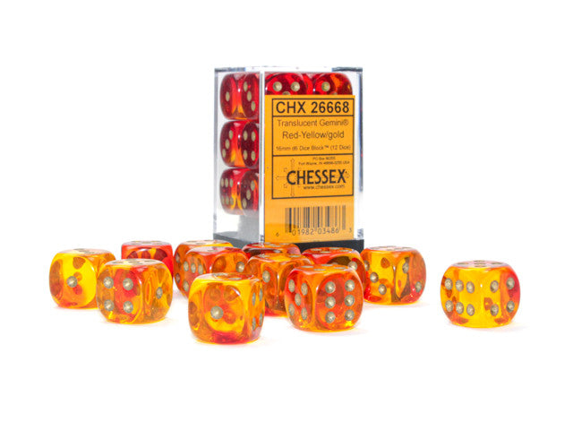 16mm D6 Gemini Red-Yellow/gold CHX26668