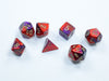 CHX20626 Gemini Mini-Polyhedral Purple-Red / gold 7-Die Set