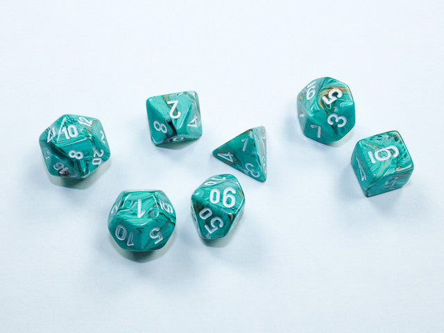 CHX20403 Marble Mini-Polyhedral Oxi-Copper white 7-Die Set
