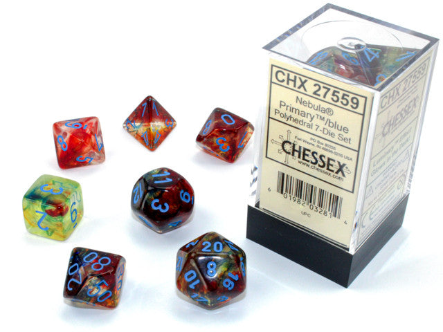 CHX27559 Luminary Primary tq Polyhedral 7-Die Set Chessex
