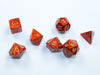 CHX20414 Scarab Mini-Polyhedral Scarlet gold 7-Die Set