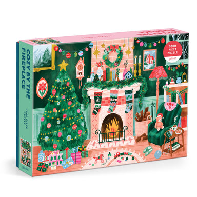 Cozy by the Fireplace Puzzle 1000pc - Galison