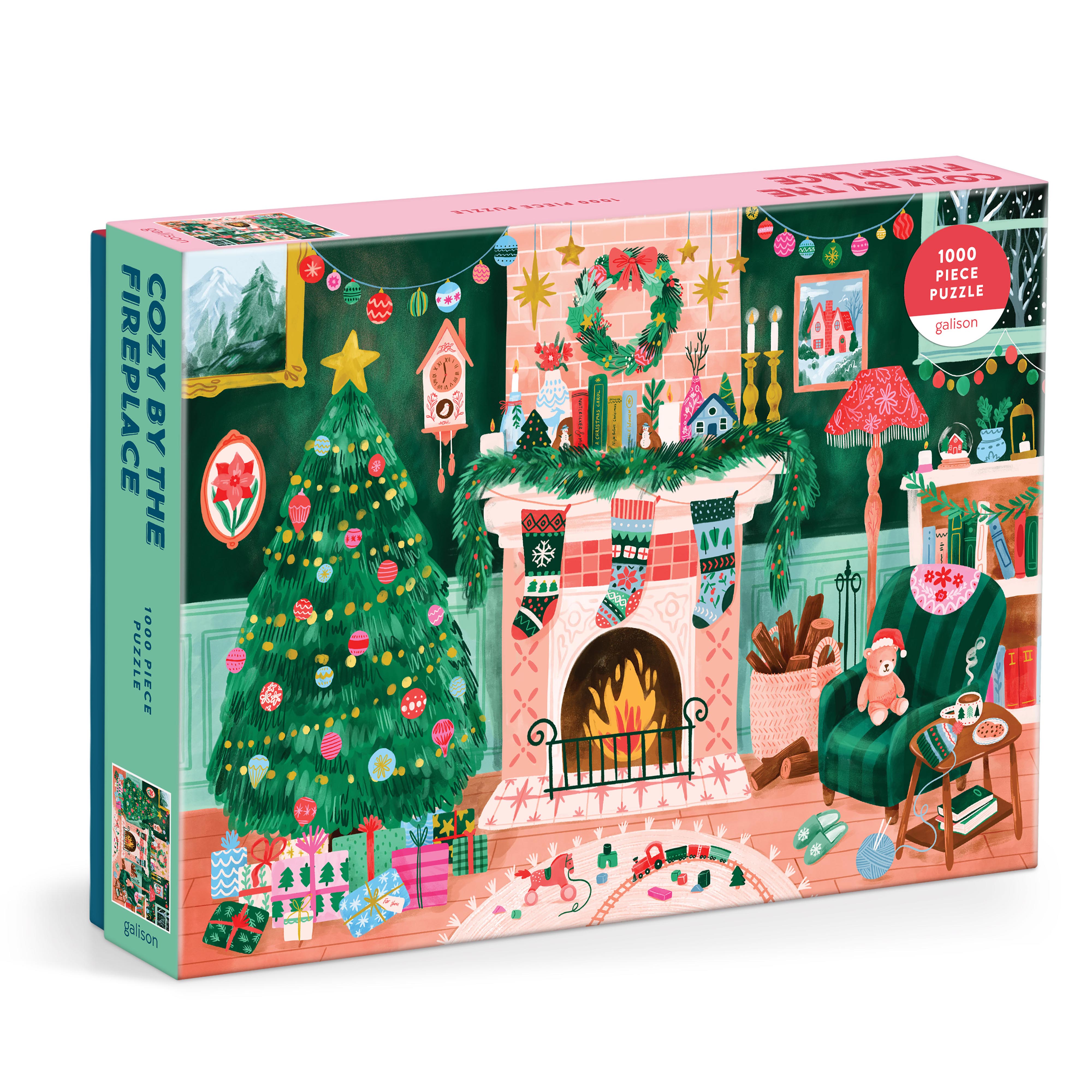 Cozy by the Fireplace Puzzle 1000pc - Galison