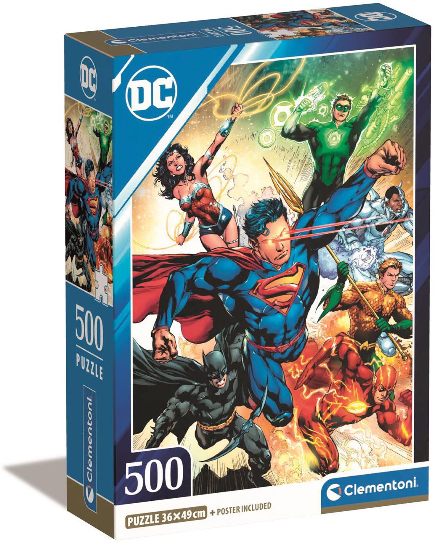 DC Comics 500 Piece Clementoni Puzzle Compact Box Puzzle #1