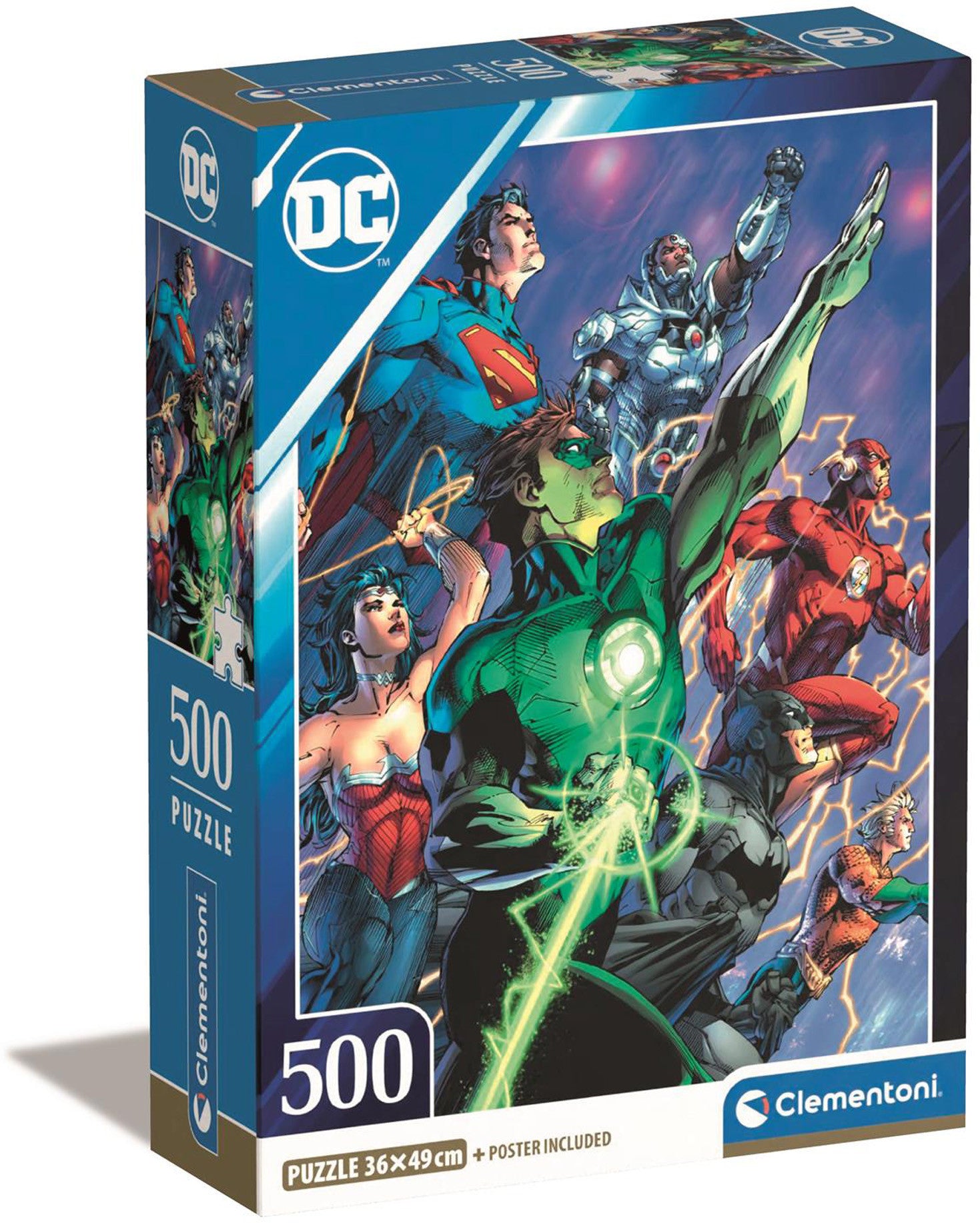 DC Comics 500 Piece Clementoni Puzzle Compact Box Puzzle #2