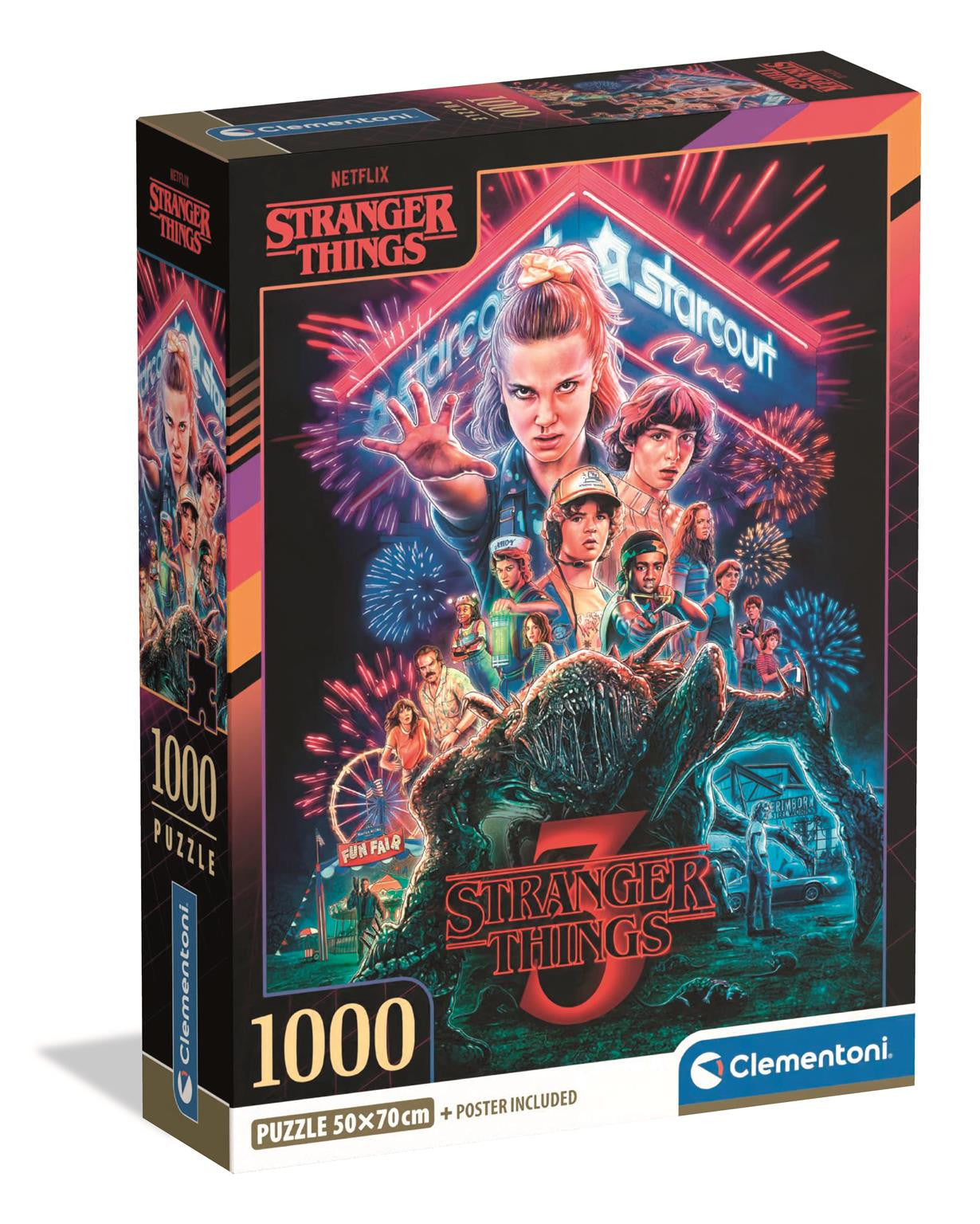 Stranger Things S3 1000 Piece Clementoni Puzzle