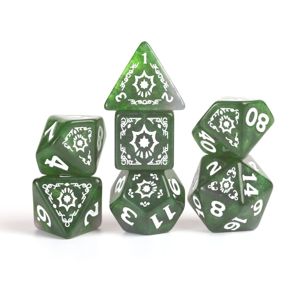 Cleric - Green - D&D Adventure Dice - Sirius Dice