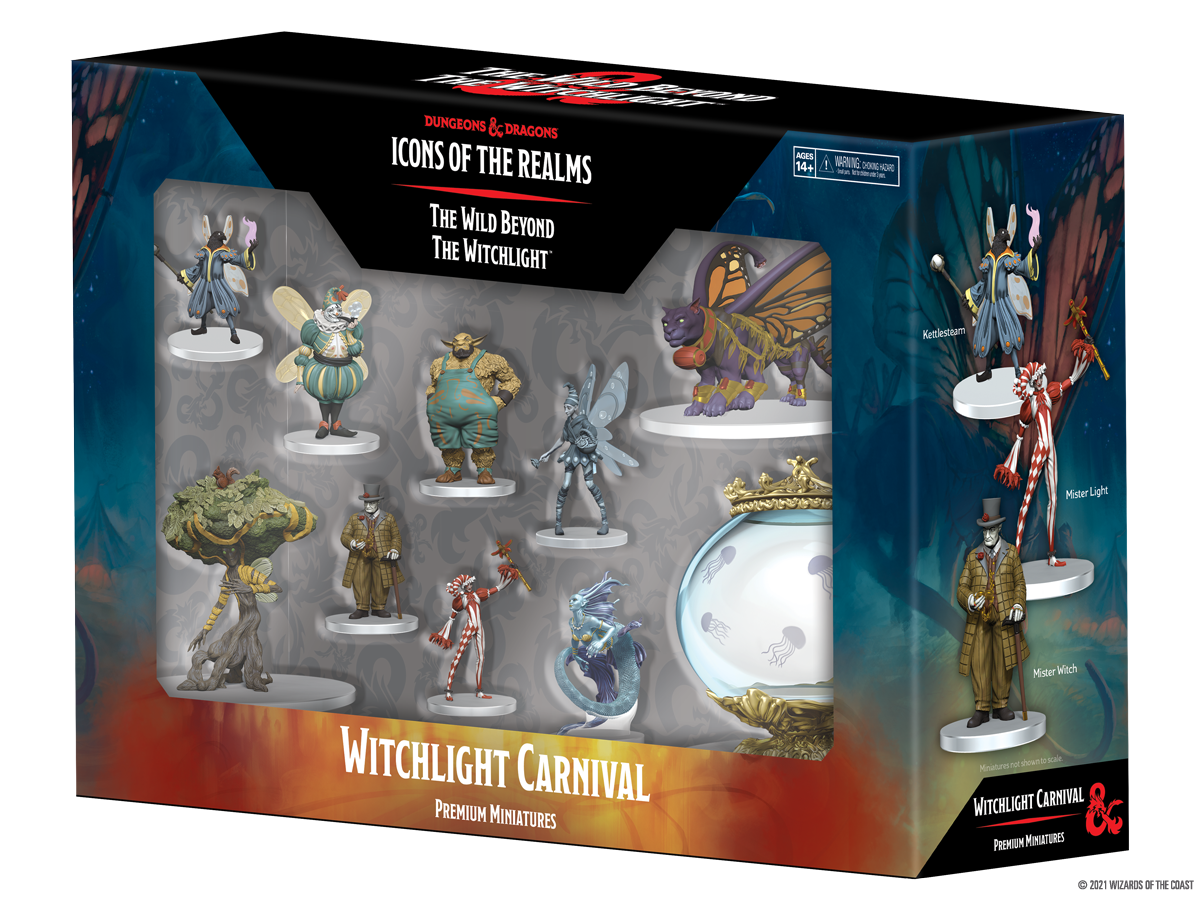 Witchlight Carnival Premium Set 1 - The Wild Beyond the Witchlight Set 20 - D&D Icons of the Realms Miniatures