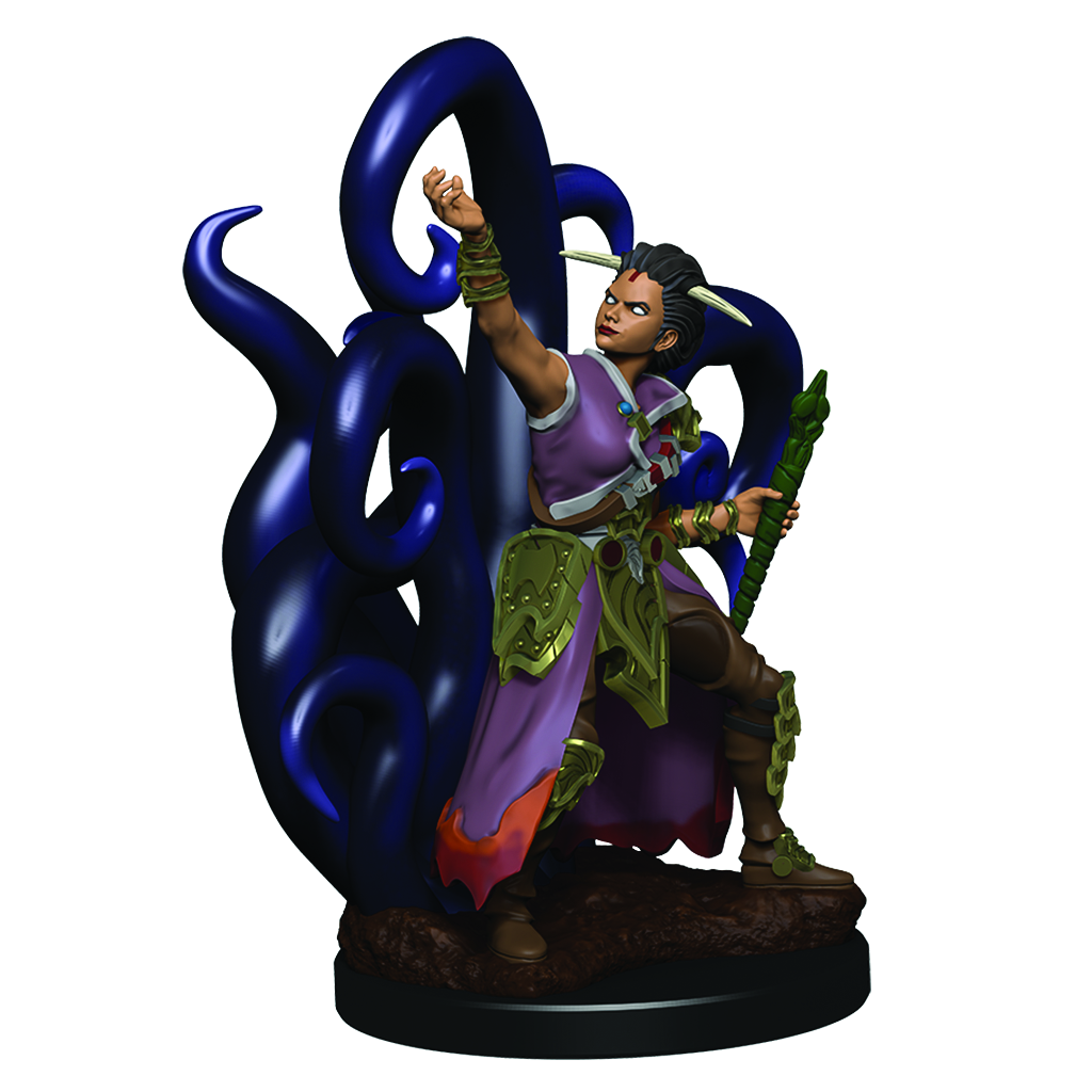 Human Female Warlock - D&D Premium Painted Miniatures