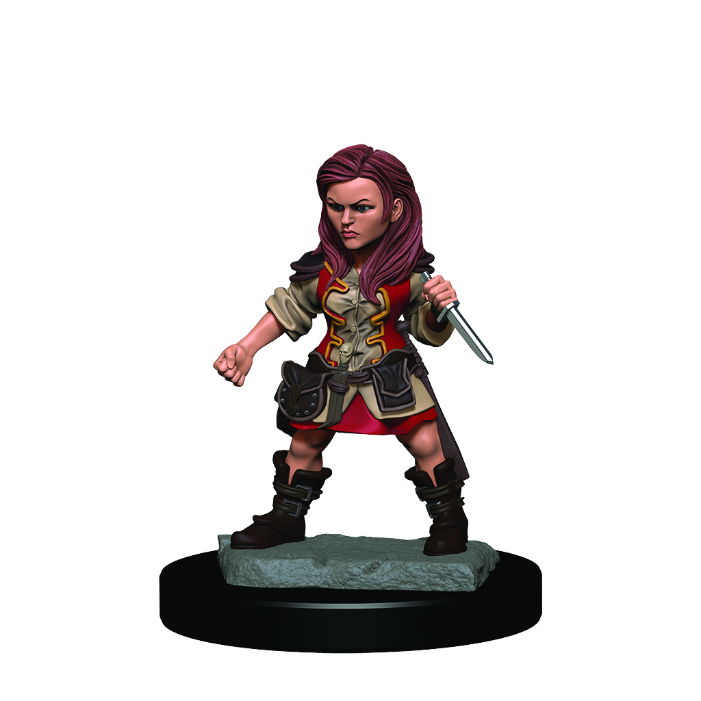 Halfling Female Rogue - D&D Premium Painted Figures Minis