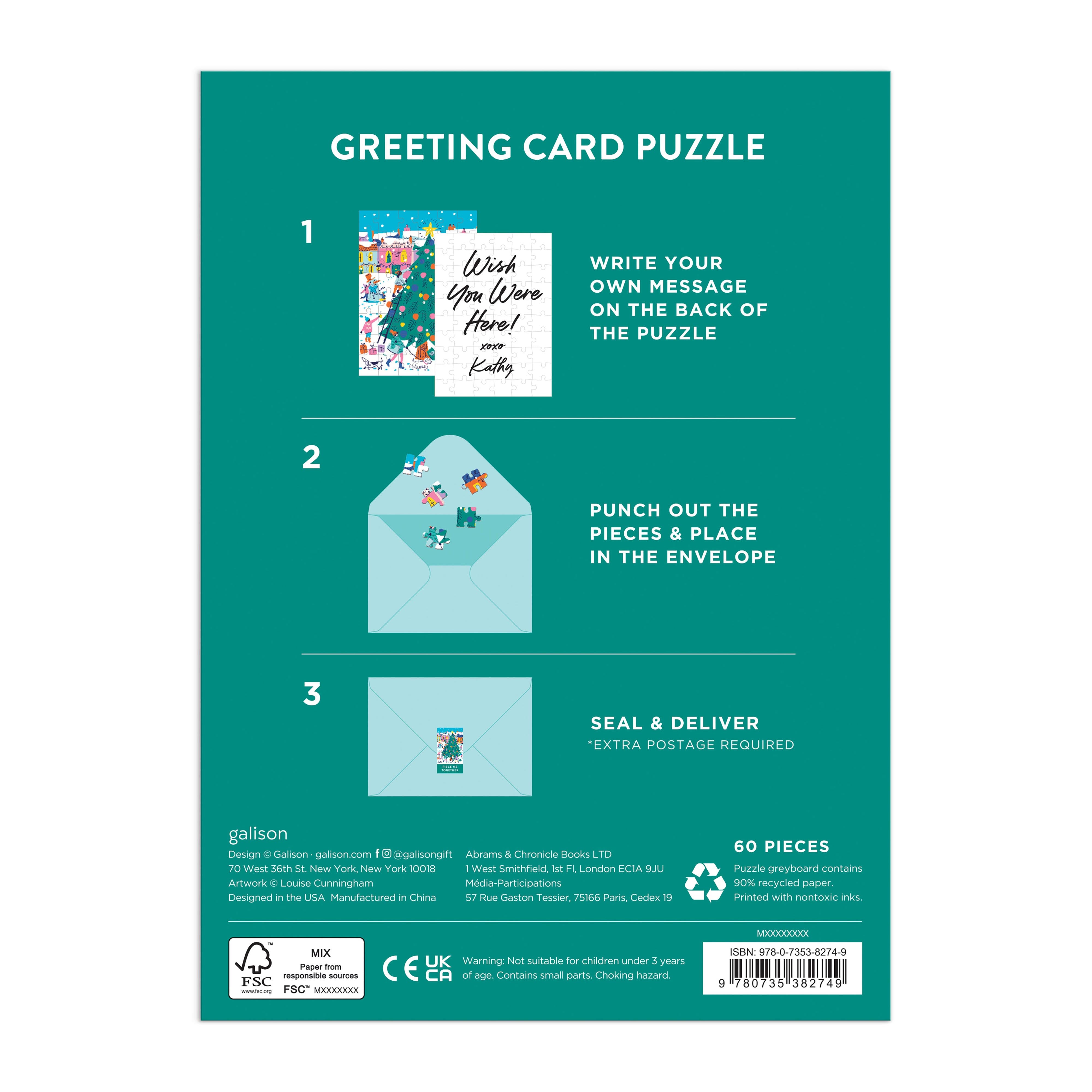 Merry and Bright - Greeting Card - Galison 