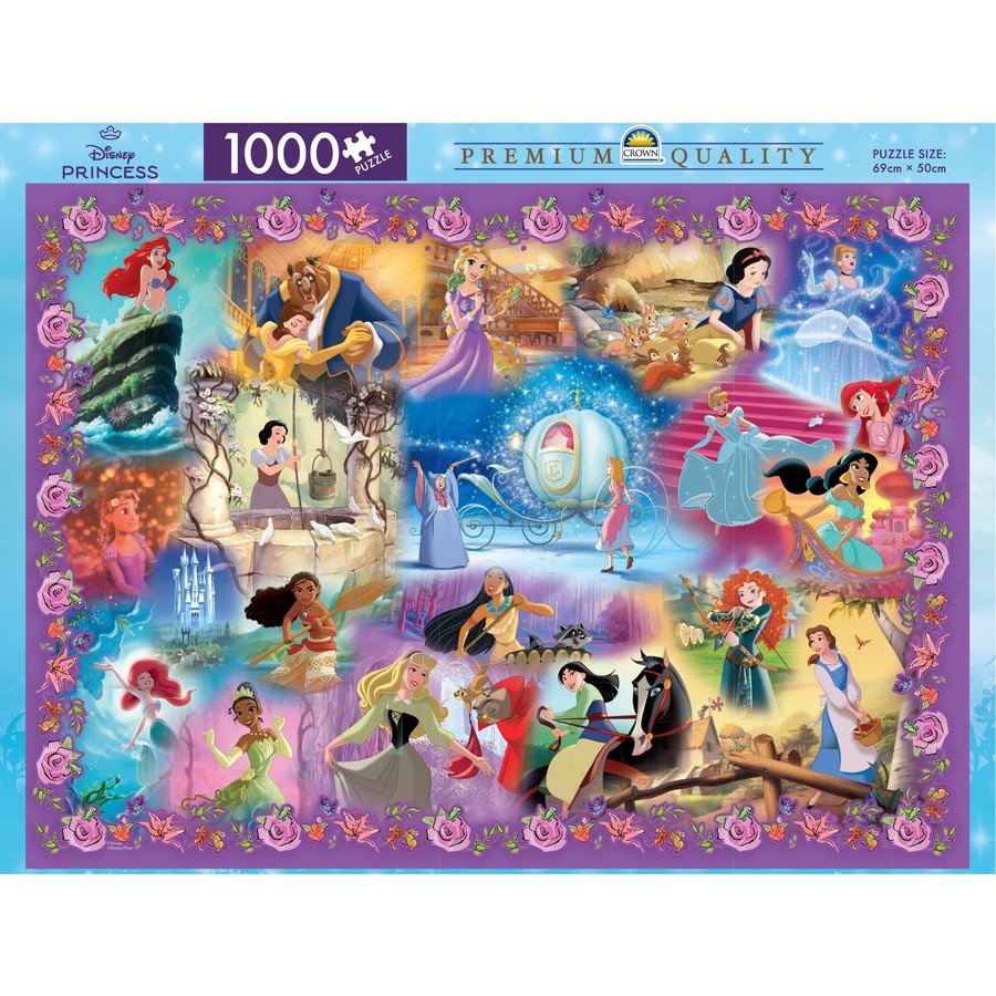 DISNEY  PRINCESS - 1000 pc Crown Premium