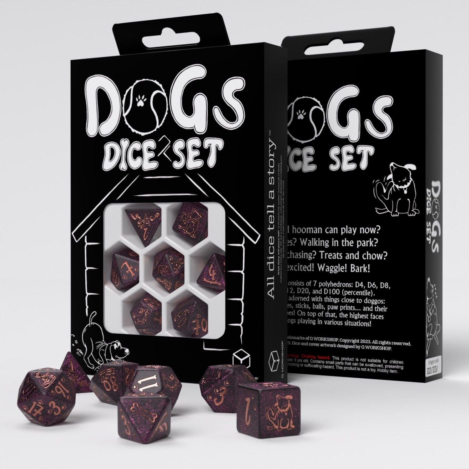 Dogs Dice Set Luna - Q Workshop