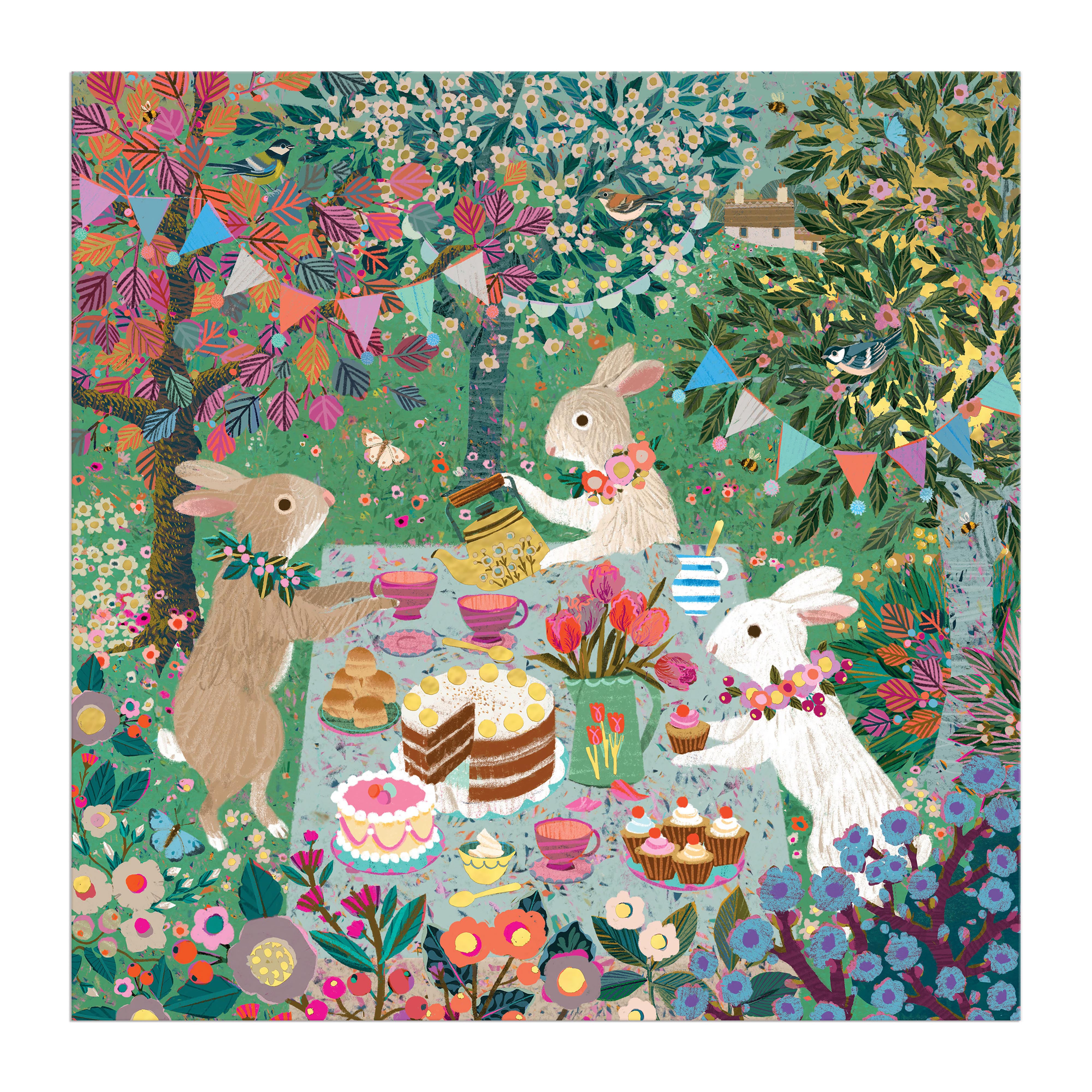 Spring Tea Party Foil 500pc - Galison