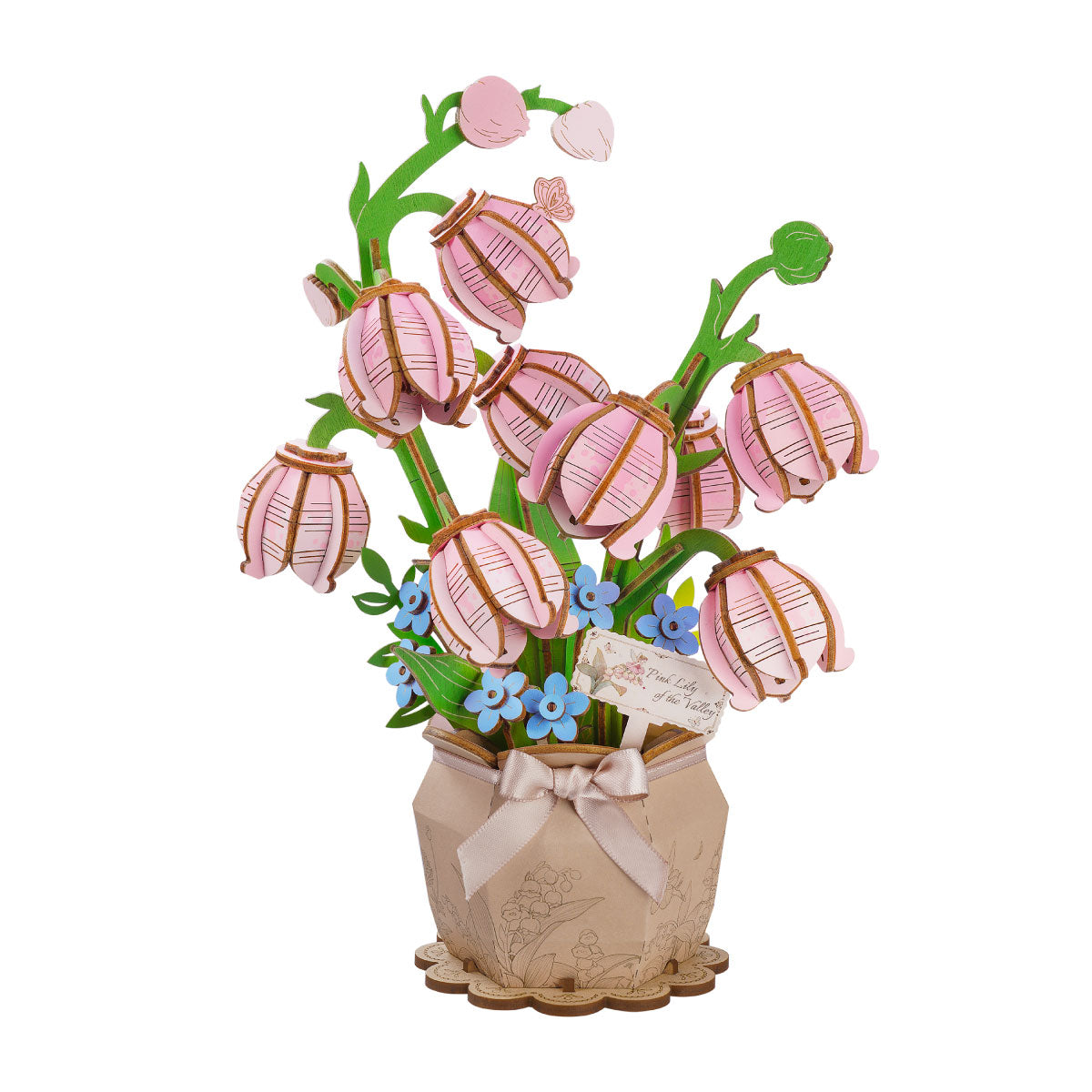 Pink Lily Of The Valley - Wood Bloom