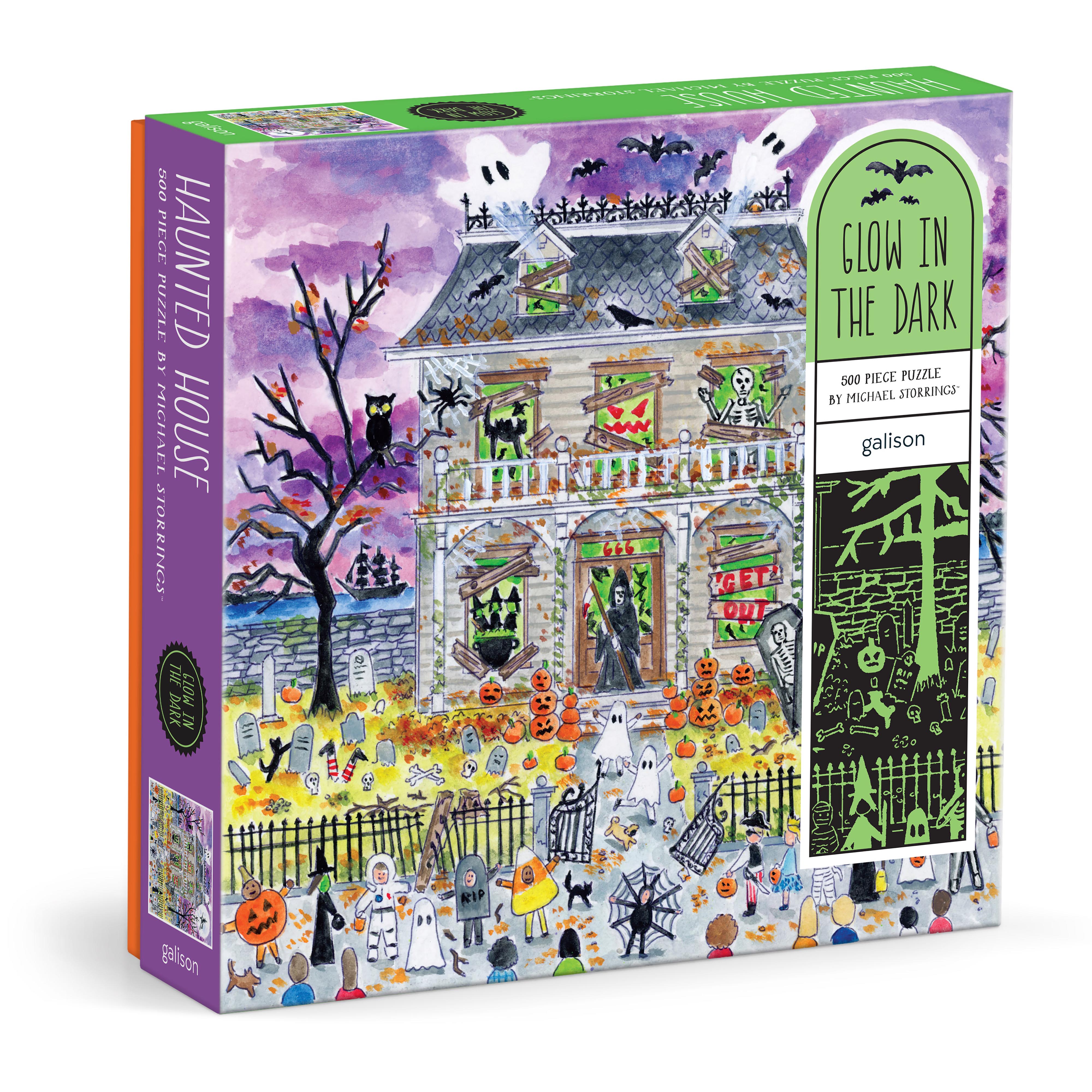 Storrings Haunted House Glow in the Dark Puzzle-500pc