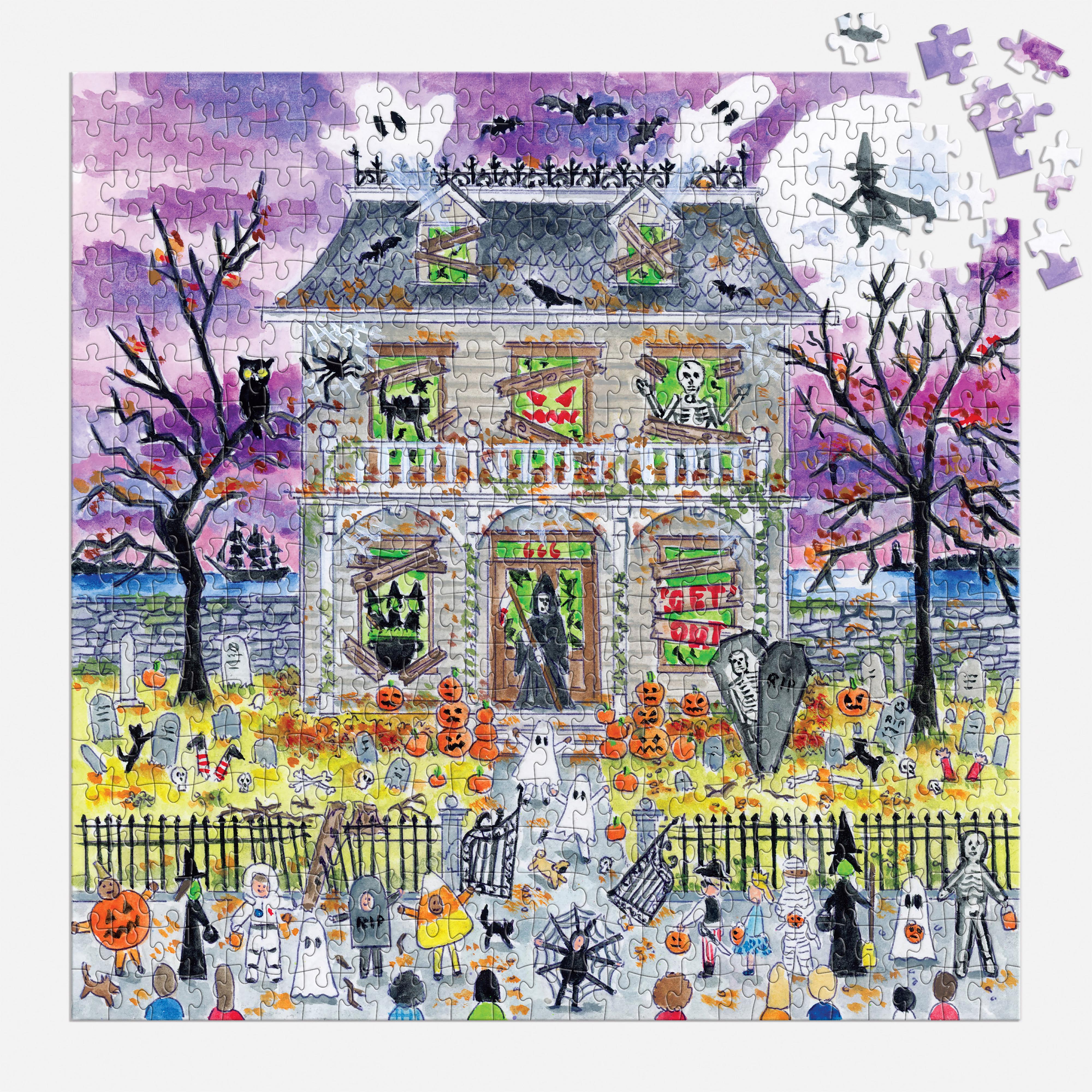 Storrings Haunted House Glow in the Dark Puzzle-500pc