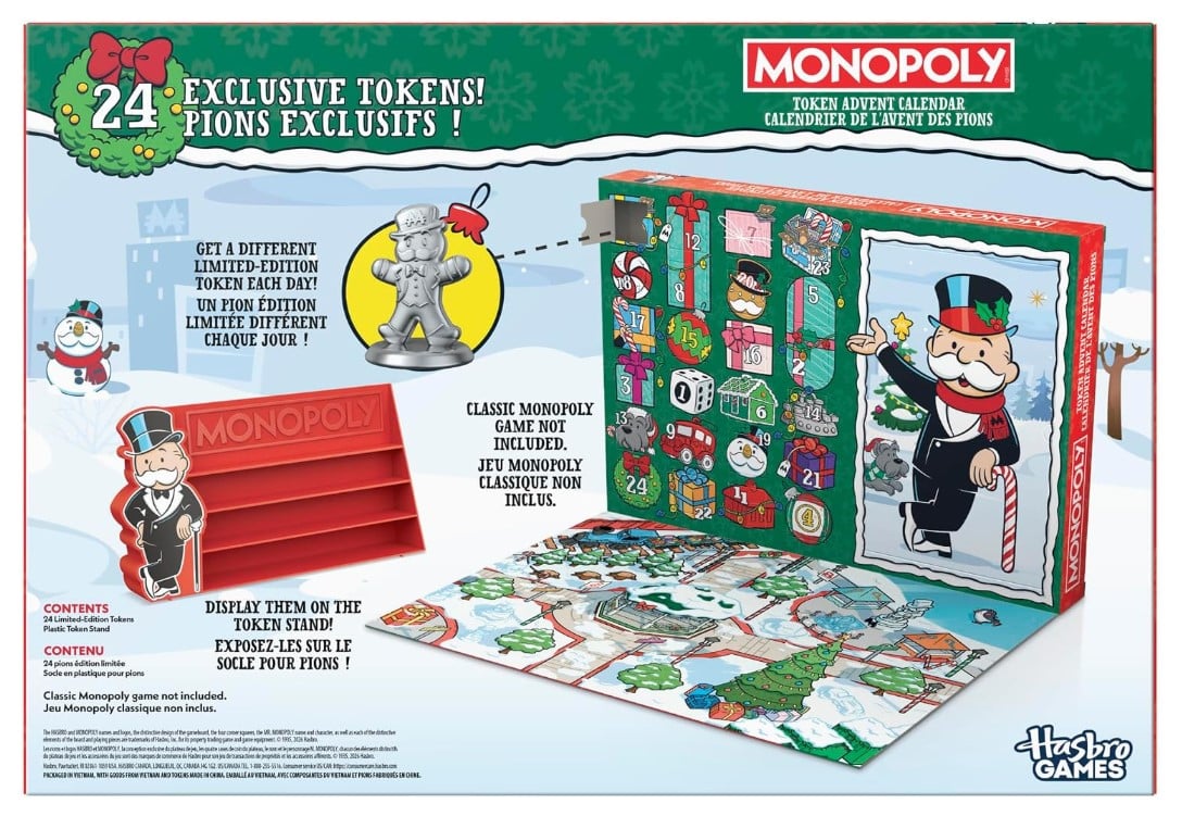 Monopoly Token Advent Calendar