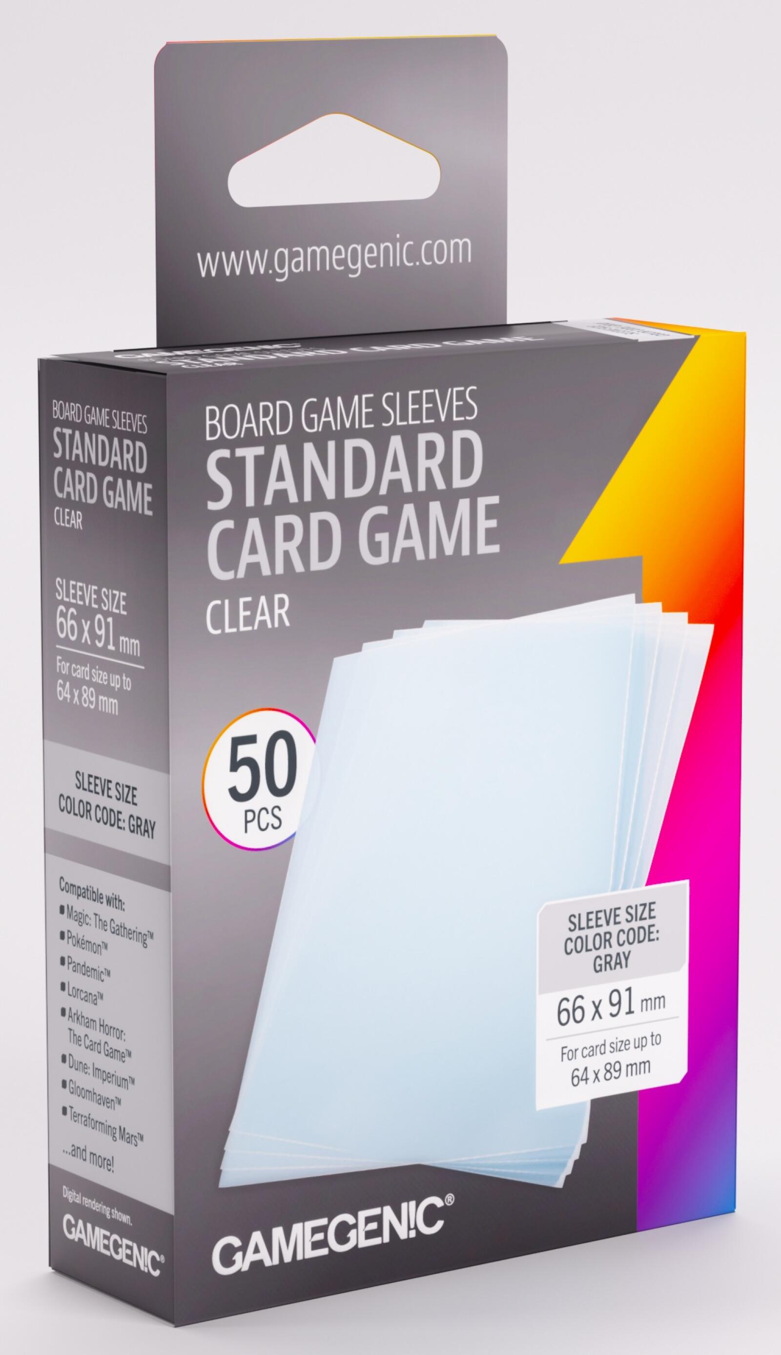 Prime Standard Card Sleeves Box Ver. (66mm x 91mm) (50 Sleeves per Pack) - Gamegenic