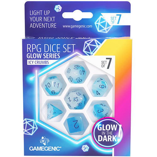 Icy Crumbs - RPG Dice Set - Gamegenic Glow Series