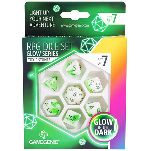 Venom Stones - RPG Dice Set - Gamegenic Glow Series