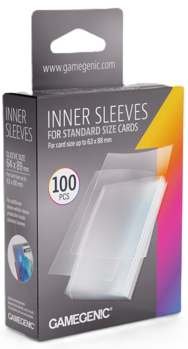 Inner Standard Card Sleeves (64mm x 89mm) (100 Sleeves Per Pack) - Gamegenic