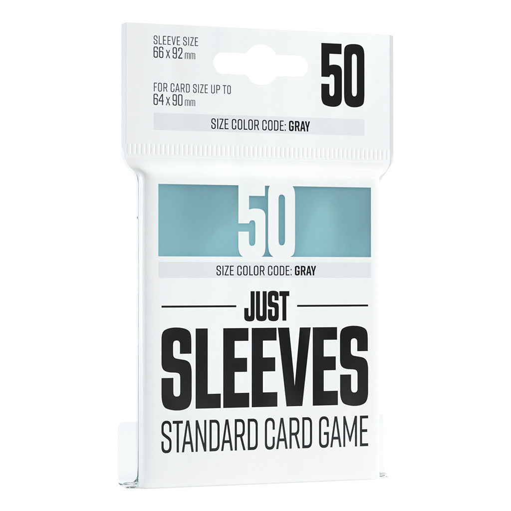 50pc Just Sleeves Standard Clear Gamegenic Card Game 63.5mm x 89mm