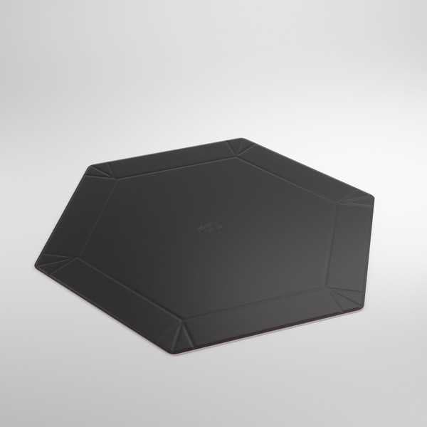 Black/Pink Magnetic Hexagonal Dice Tray - Gamegenic
