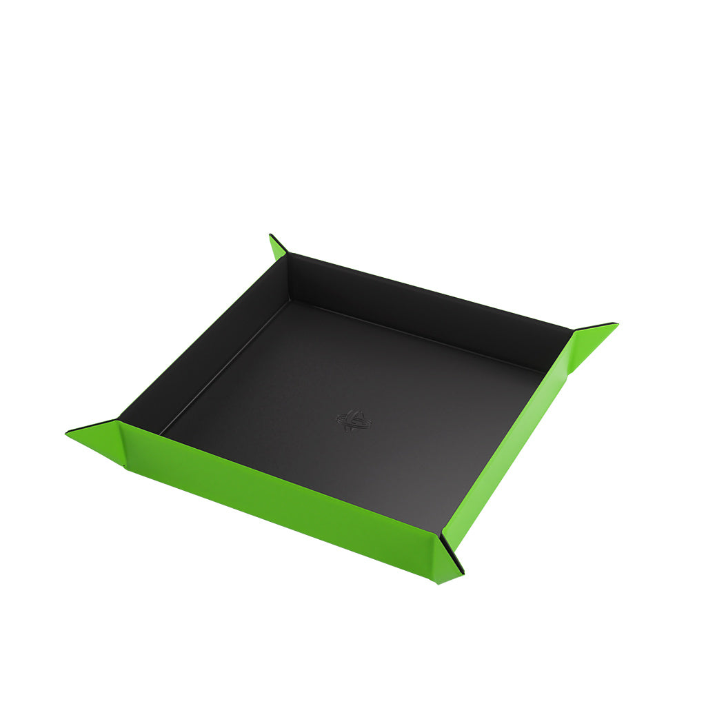 Black/Green - Square Gamegenic Magnetic Dice Tray