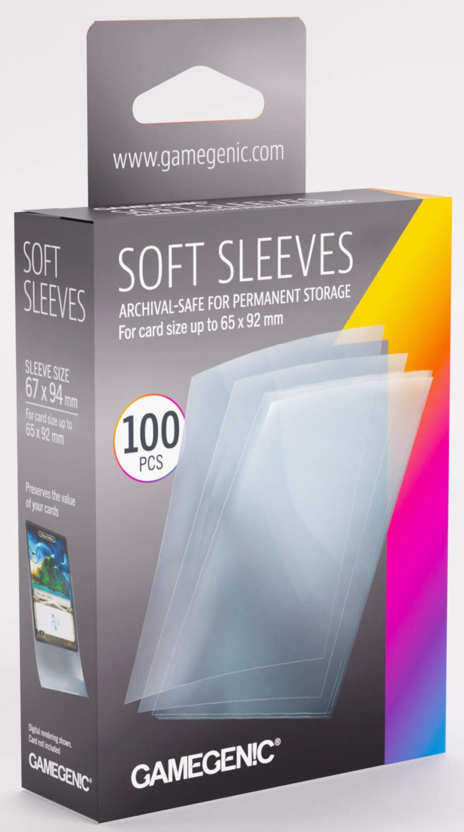 Soft Card Sleeves (67mm x 94mm) (100 Sleeves per Pack) - Gamegenic