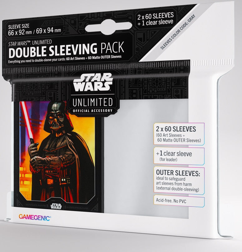 Darth Vader Double Sleeving Pack - Star Wars Unlimited Art Sleeves - Gamegenic