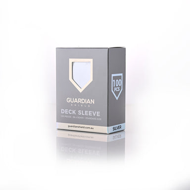 Deck Sleeves - Silver 100pk - GUARDIAN SHIELD