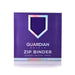 12 Pocket Binder Purple - GUARDIAN SHIELD