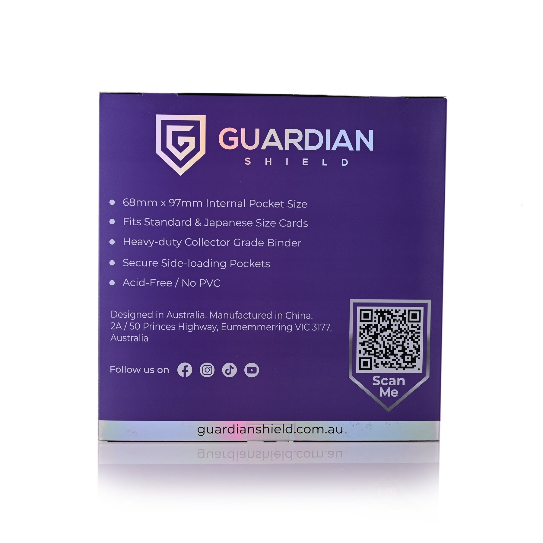 12 Pocket Binder Purple - GUARDIAN SHIELD