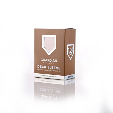 Deck Sleeves - Gold 100pk - GUARDIAN SHIELD