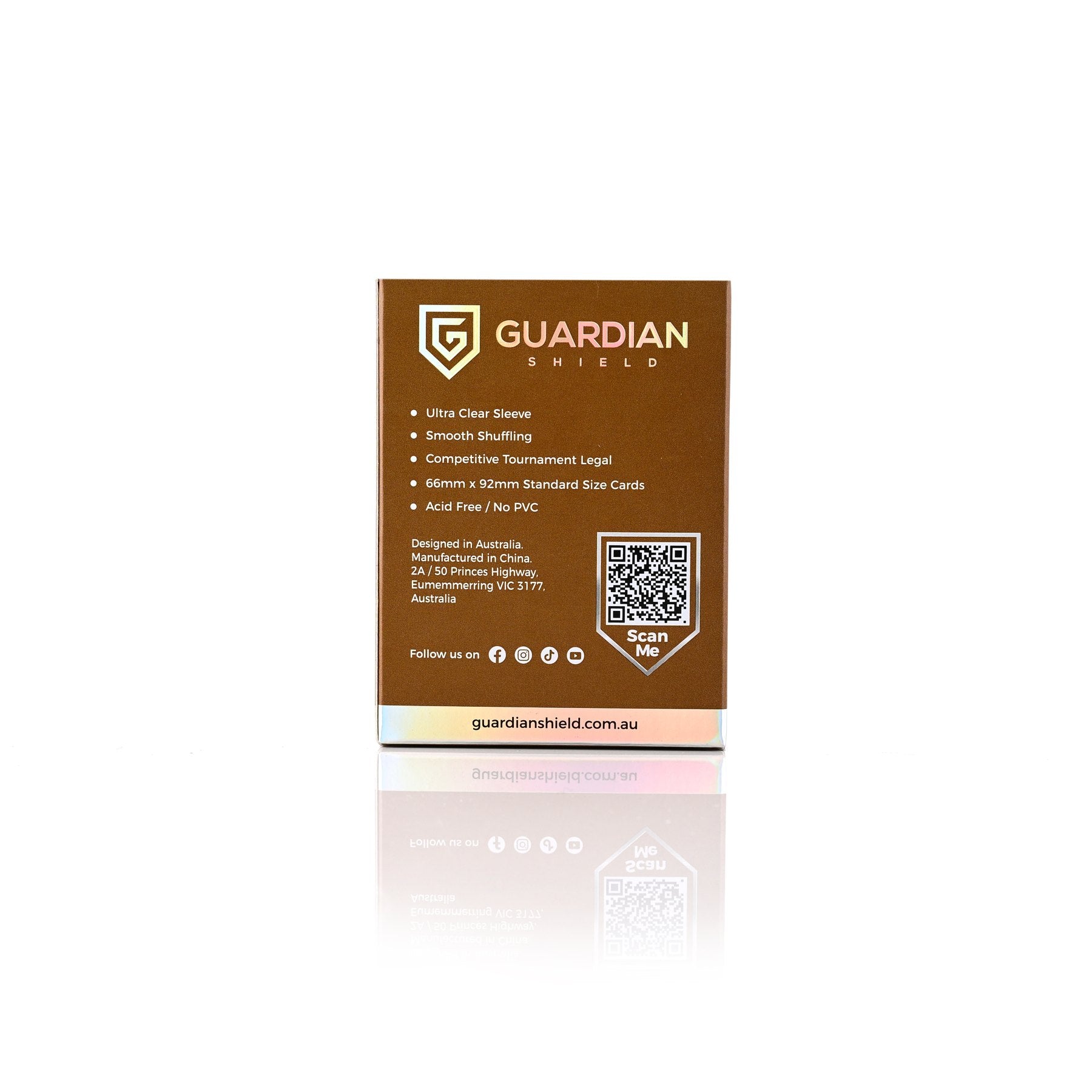 Deck Sleeves - Gold 100pk - GUARDIAN SHIELD