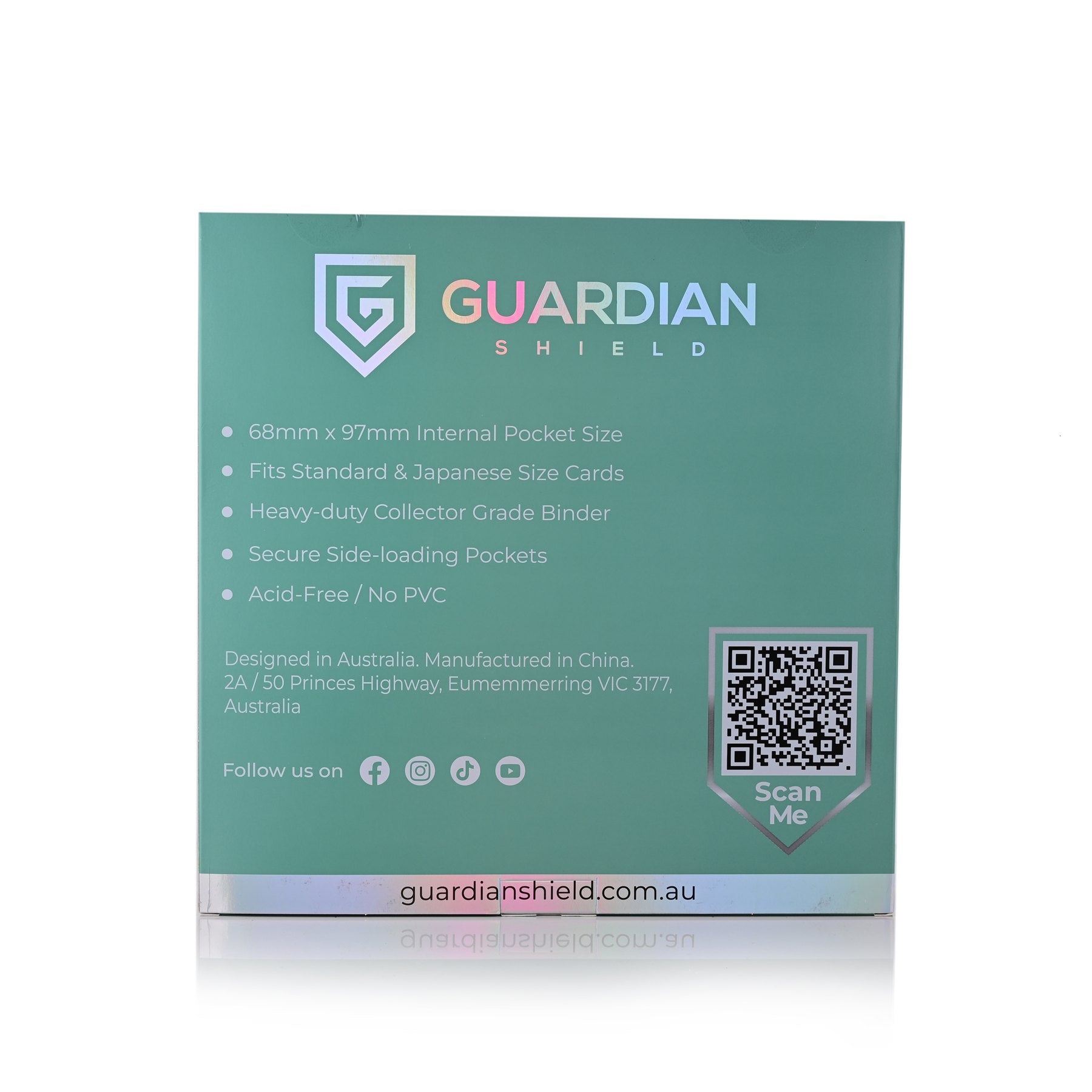 12 Pocket Binder Turquoise - GUARDIAN SHIELD