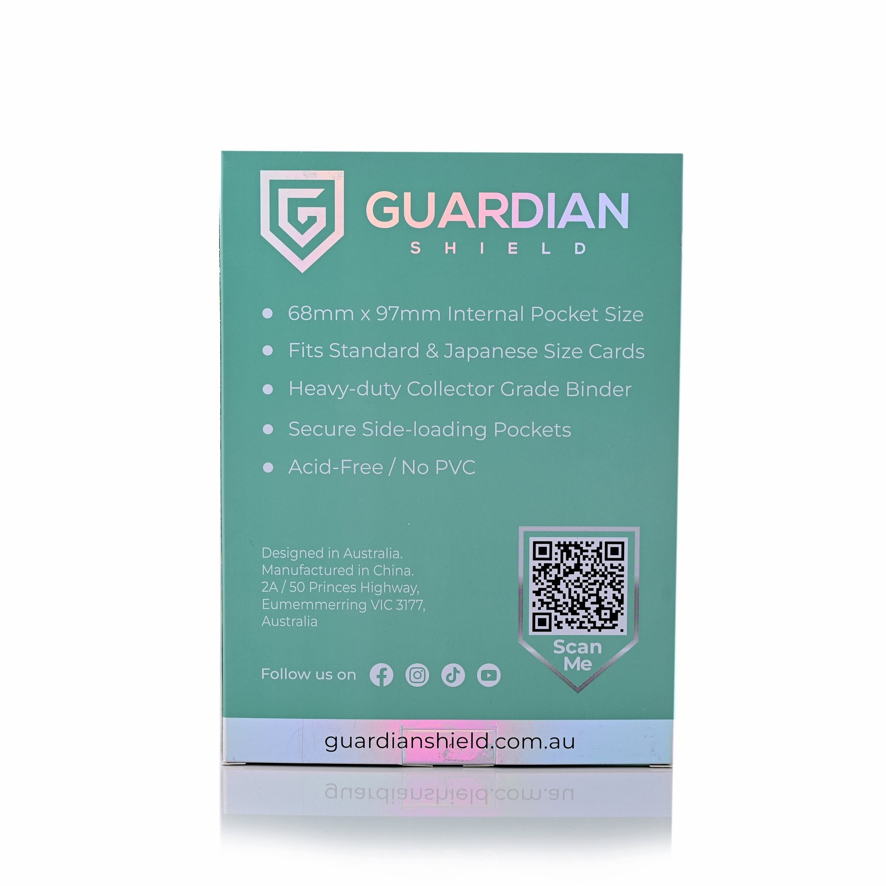 4 Pocket Binder Turquoise - GUARDIAN SHIELD