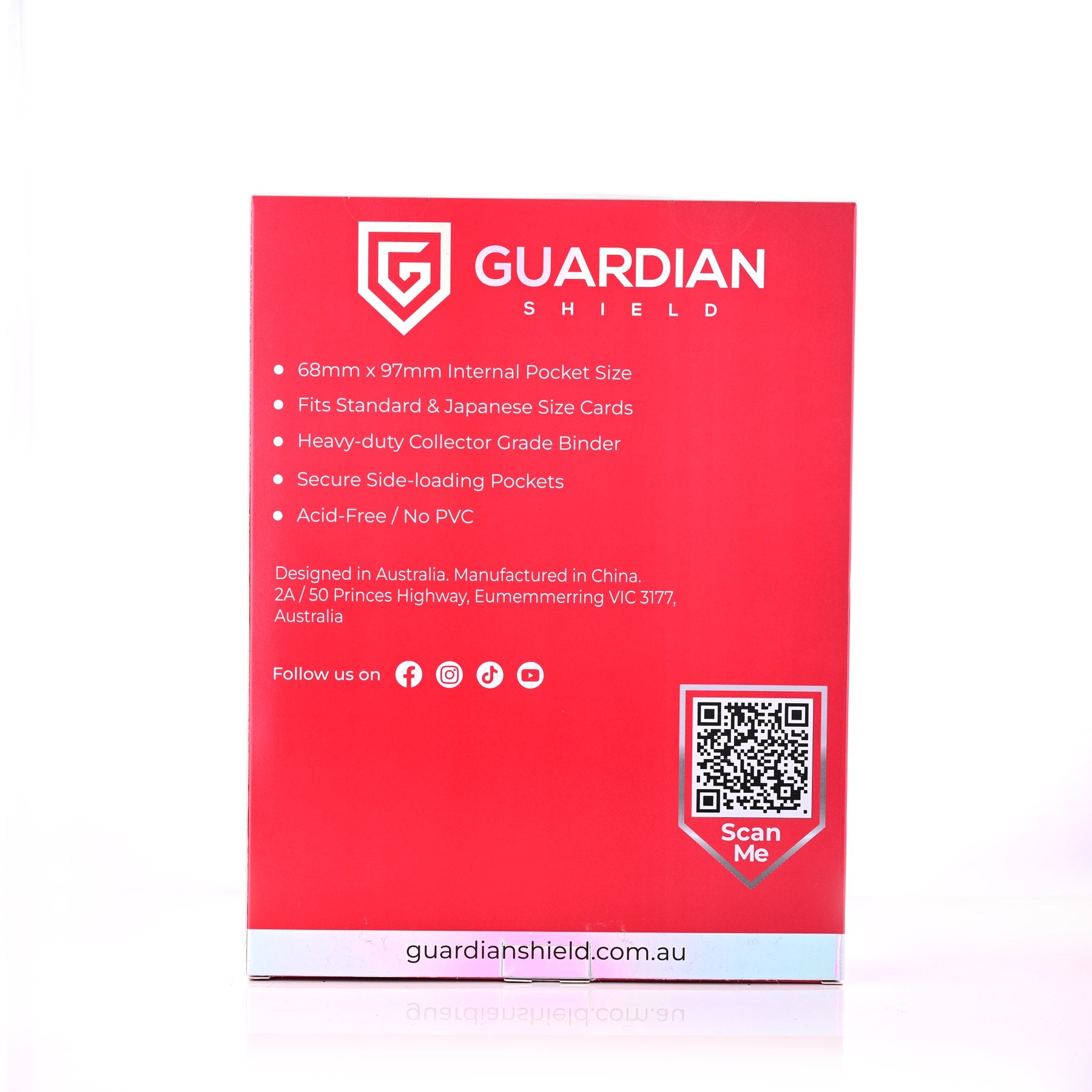 9 Pocket Binder Red - GUARDIAN SHIELD