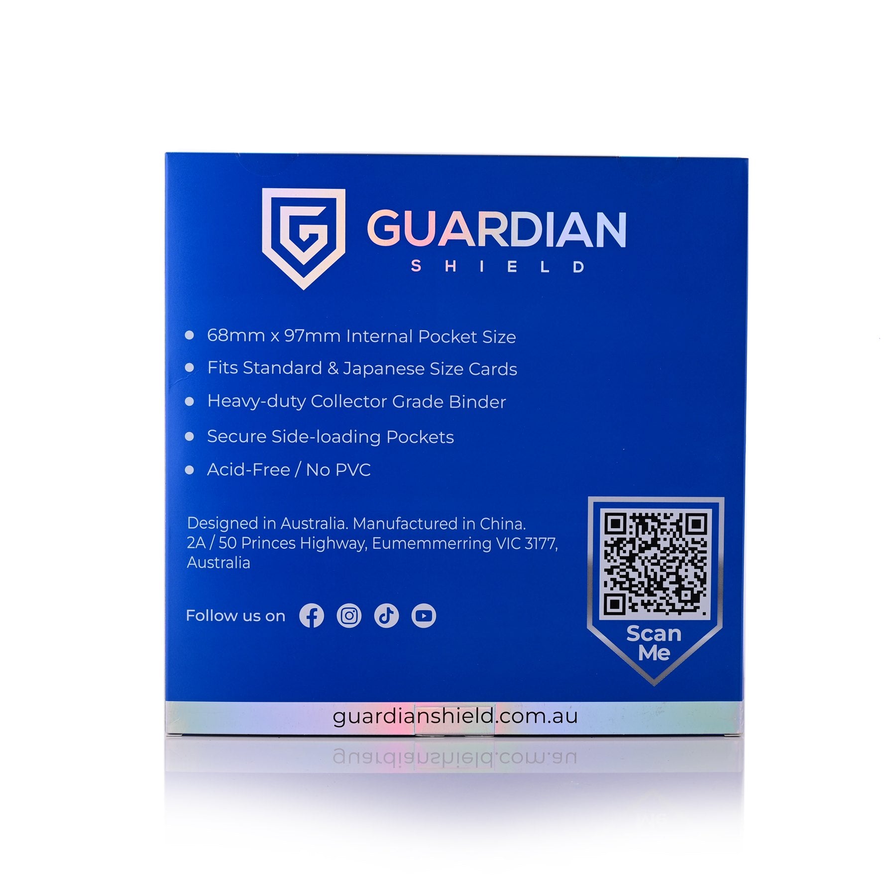 12 Pocket Binder Blue - GUARDIAN SHIELD