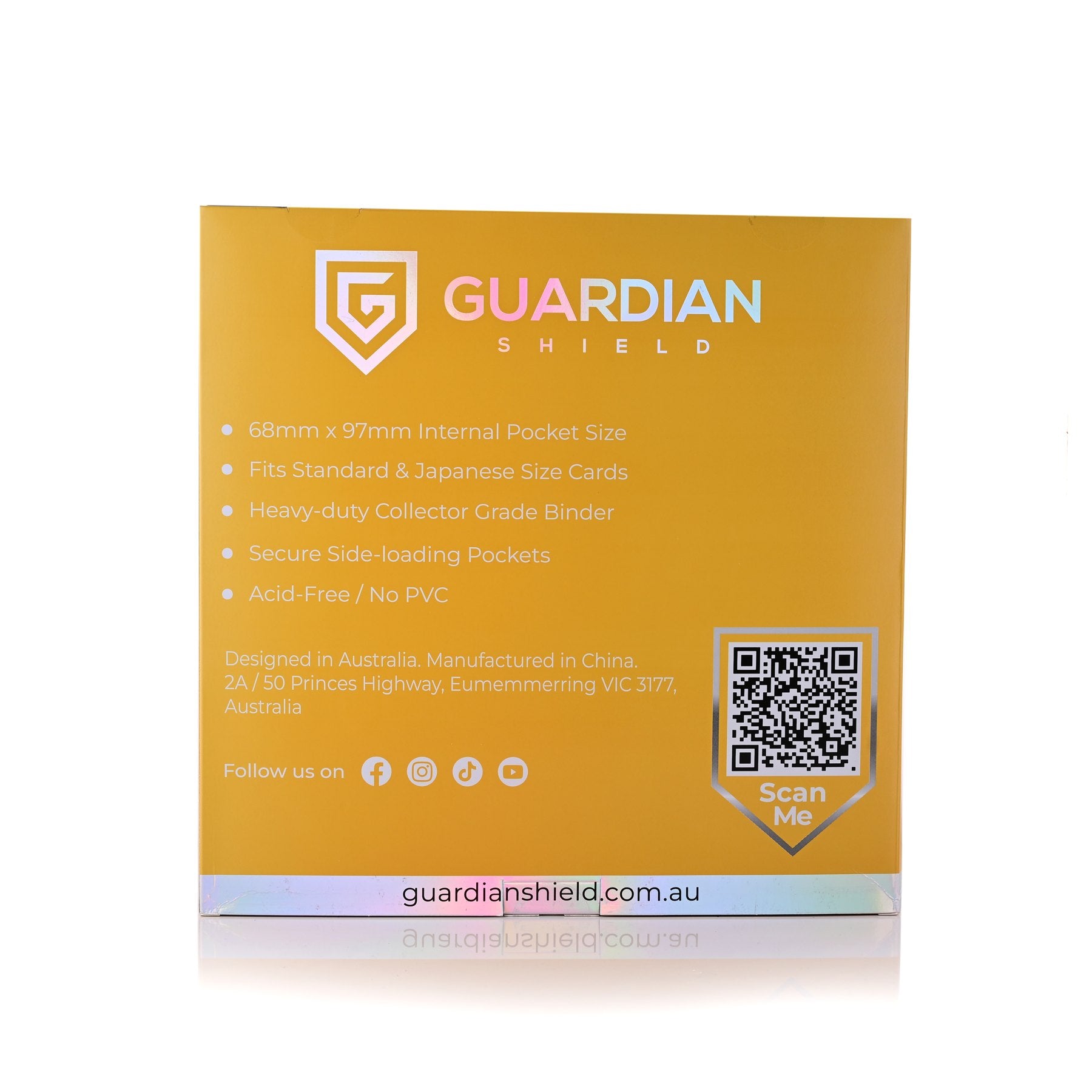 12 Pocket Binder Yellow - GUARDIAN SHIELD