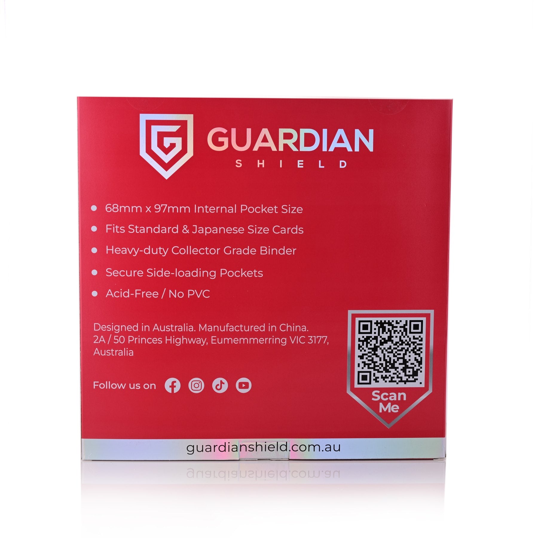 12 Pocket Binder Red - GUARDIAN SHIELD