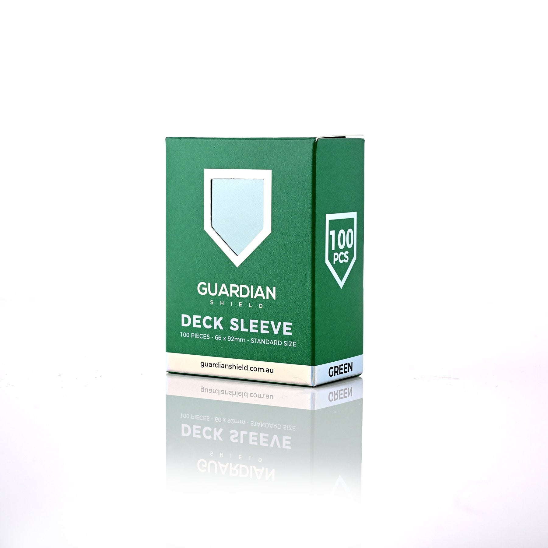 Deck Sleeves - Green 100pk - GUARDIAN SHIELD