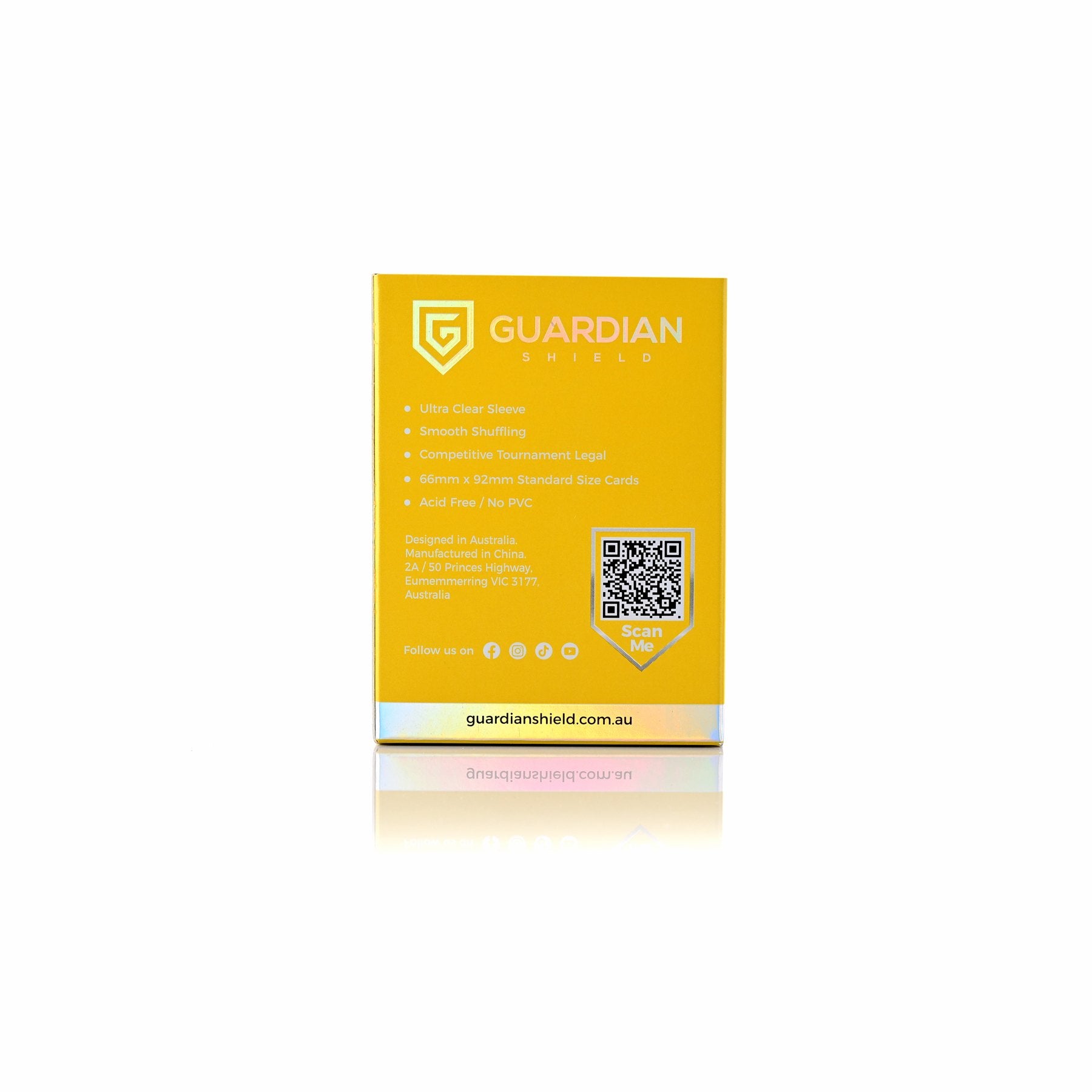 Deck Sleeves - Yellow 100pk - GUARDIAN SHIELD