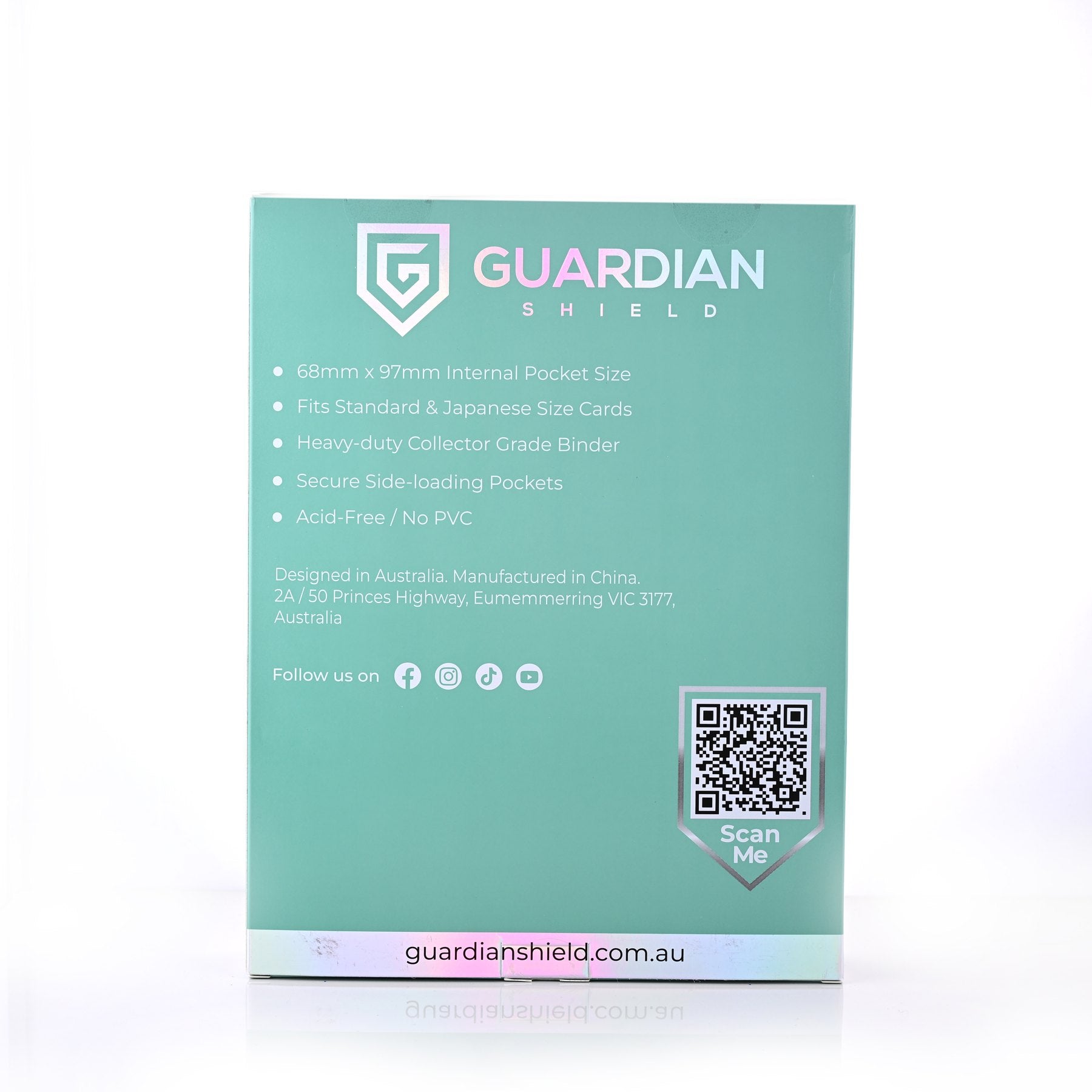 9 Pocket Binder Turquoise - GUARDIAN SHIELD